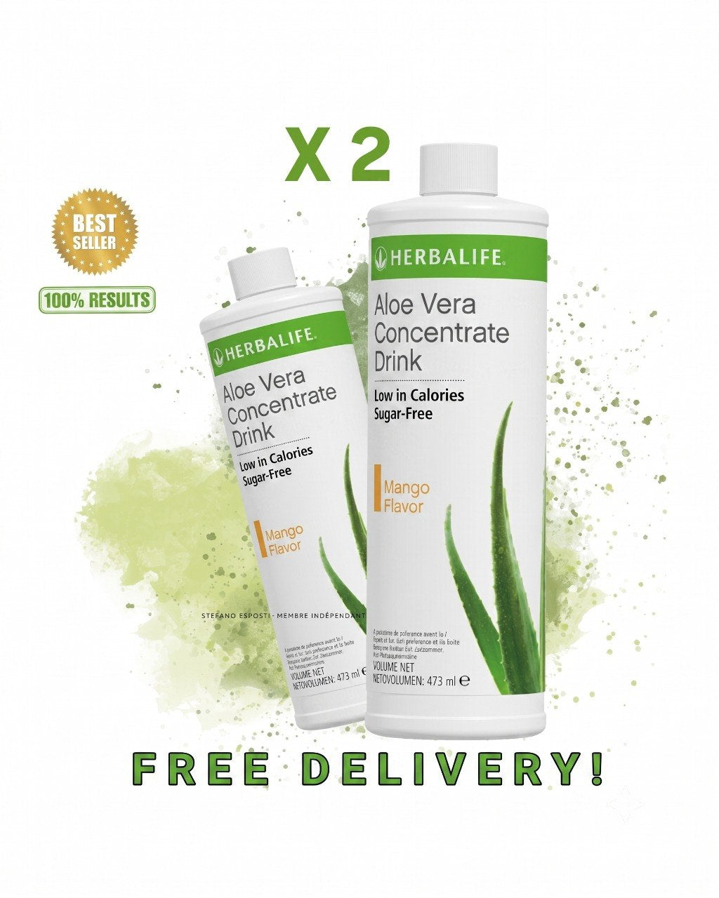 Offers Aloe Vera x2 Mangue/Natural